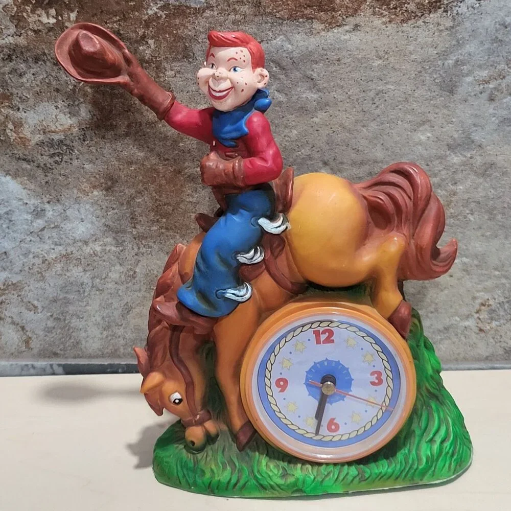 Vintage Howdy Doody Bucking Bronco Clock 1988 Clock Works